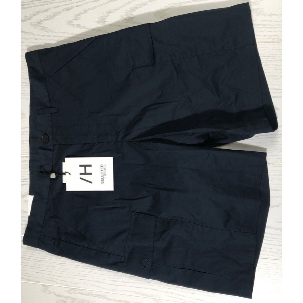 Homme Organic Cotton Shorts Mens 33 Sky Captain Blue Cargo Preppy New $100